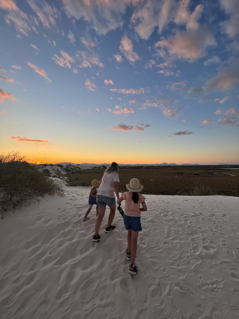 Hiking at White Sands National Park